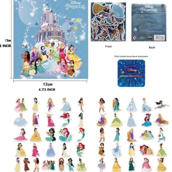 Disney Princess Heroine Stickers - Picture 2 of 7